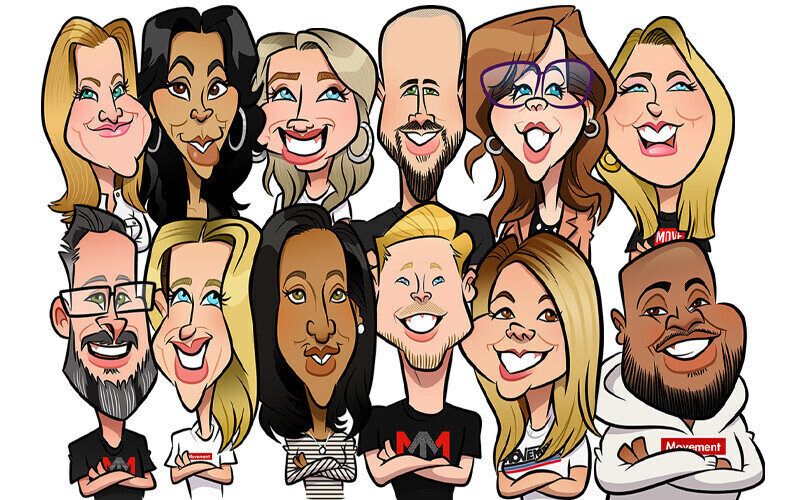 Steve Rampton, professional caricature artist